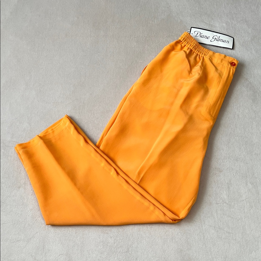 Vintage Diane Gilman Silk Trousers. Women’s Size P1X. NWT